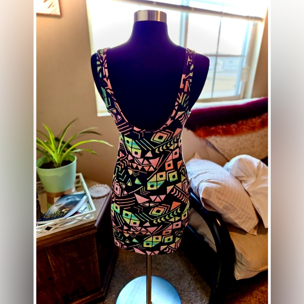 PINK VICTORIA’S SECRET Bright Neon Stretch Dress - Picture 2 of 2